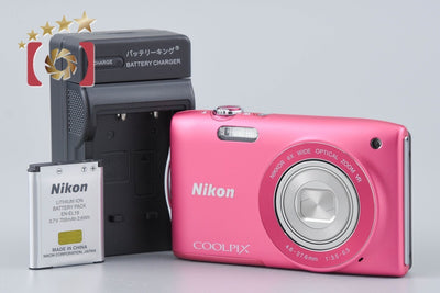 [Used] Nikon COOLPIX S3300 Strawberry Pink Compact Digital Camera