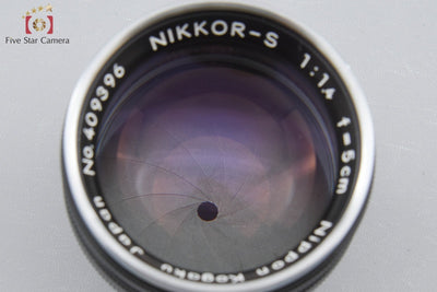 [Used] Nikon NIKKOR-S 50mm f/1.4 Black S-mount