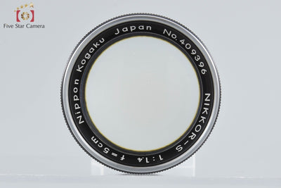 [Used] Nikon NIKKOR-S 50mm f/1.4 Black S-mount