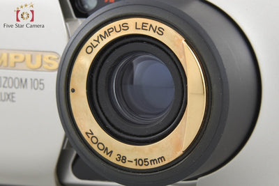 [Used] OLYMPUS μ[mju:] ZOOM 105 DELUXE Compact Film Camera with Original Box