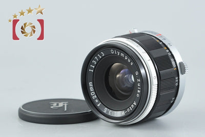 【中古】OLYMPUS オリンパス G.ZUIKO AUTO-W 20mm f/3.5 Pen F FT FV用