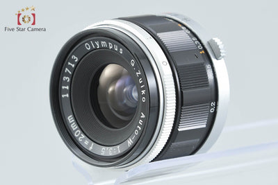 【中古】OLYMPUS オリンパス G.ZUIKO AUTO-W 20mm f/3.5 Pen F FT FV用