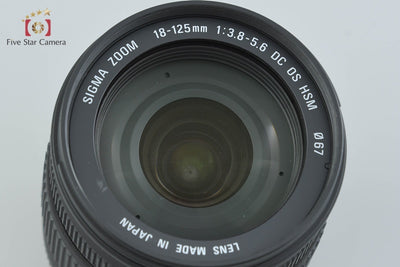 [Used] SIGMA 18-125mm f/3.8-5.6 DC OS HSM for Nikon