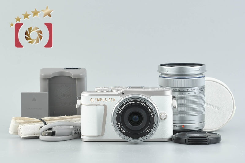 【Used】OLYMPUS PEN E-PL10 EZ Double Zoom Kit White - Low Shutter Count