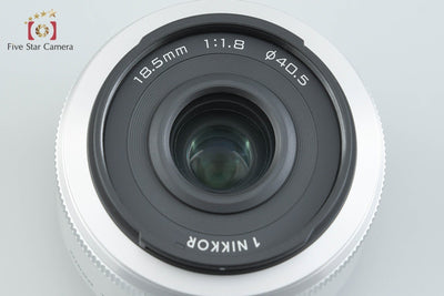 【中古】Nikon ニコン 1 NIKKOR 18.5mm f/1.8 シルバー