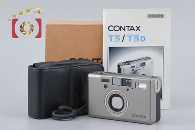 【中古】CONTAX コンタックス T3 シングルティース コンパクトフィルムカメラ 元箱付き