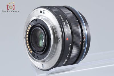 [Used] OLYMPUS M.ZUIKO DIGITAL 17mm f/1.8 Black
