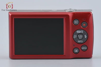 【中古】Canon キヤノン IXY 200 レッド コンパクトデジタルカメラ