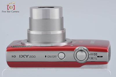 【中古】Canon キヤノン IXY 200 レッド コンパクトデジタルカメラ
