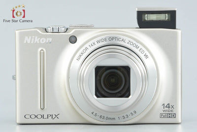 [Used] Nikon COOLPIX S8200 Platinum Silver Compact Digital Camera