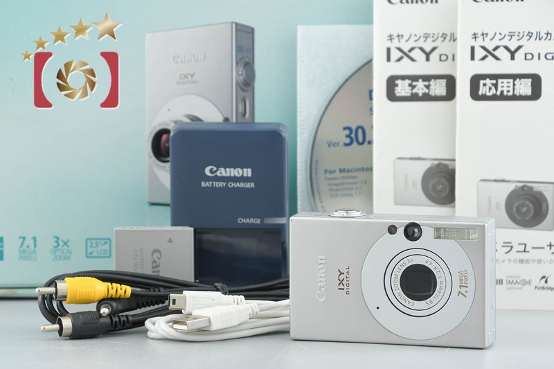 [Used] Canon IXY Digital 10 Silver Compact Digital Camera with Original Box