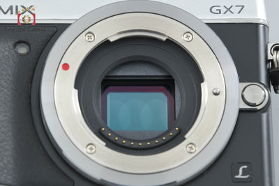 Used: Panasonic LUMIX DMC-GX7 Silver Mirrorless Interchangeable Lens Camera, Low Shutter Count, With Original Box