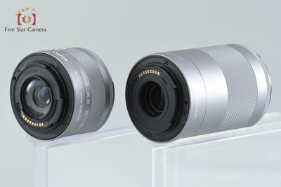 【中古】Canon キヤノン EOS Kiss M ダブルズームレンズキット ホワイト 元箱付き