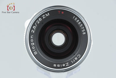 [Used] Carl Zeiss Biogon 28mm f/2.8 ZM T* Silver Leica M Mount