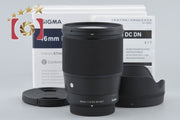 [Used] SIGMA 16mm f/1.4 DC DN Contemporary for Micro Four Thirds with original box