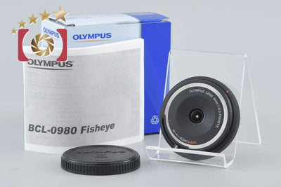 [Used] OLYMPUS Olympus Fisheye Body Cap Lens BCL-0980 (9mm F8.0 Fisheye) Black with original box