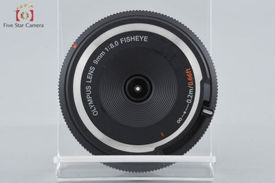 [Used] OLYMPUS Olympus Fisheye Body Cap Lens BCL-0980 (9mm F8.0 Fisheye) Black with original box