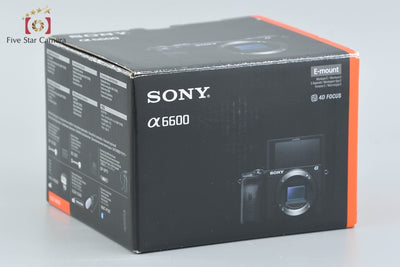 Used: SONY α6600 ILCE-6600 Mirrorless Interchangeable-Lens Camera, Low Shutter Count, With Original Box