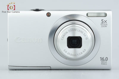 [Used] Canon PowerShot A2400 IS Silver Compact Digital Camera with Original Box