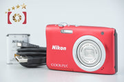 Used: Nikon COOLPIX A100 Red Compact Digital Camera