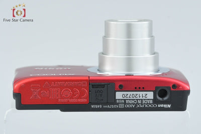 Used: Nikon COOLPIX A100 Red Compact Digital Camera