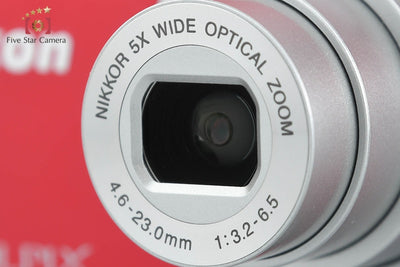 Used: Nikon COOLPIX A100 Red Compact Digital Camera