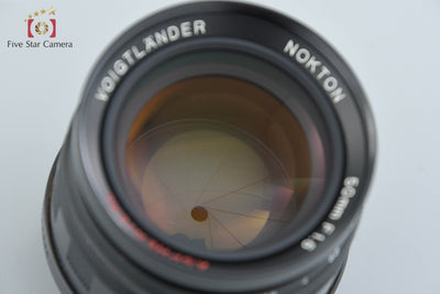 【中古】Voigtlander フォクトレンダー NOKTON 50mm f/1.5 Aspherical ブラック L39 ライカスクリューマウント