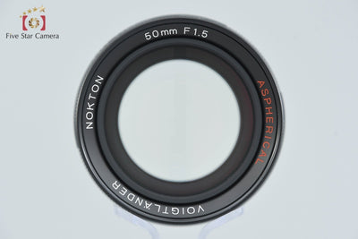 【中古】Voigtlander フォクトレンダー NOKTON 50mm f/1.5 Aspherical ブラック L39 ライカスクリューマウント