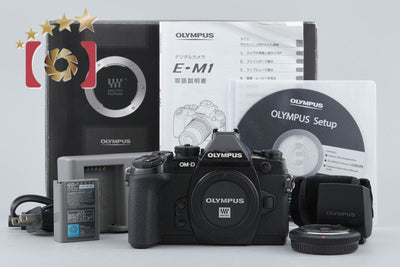 [Used] OLYMPUS OM-D E-M1 Black + 15mm f/8 Body Cap Lens Black with Original Box