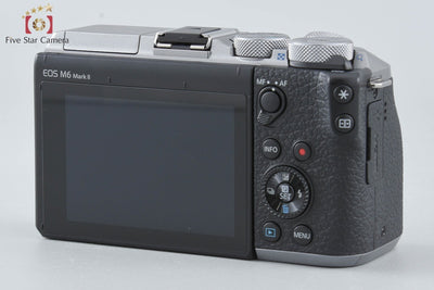 [Used] Canon EOS M6 Mark II Silver + EF-M 15-45mm f/3.5-6.3 IS STM, Low Shutter Count