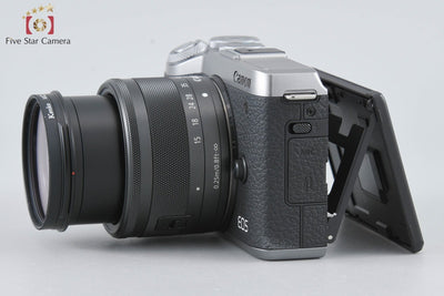 [Used] Canon EOS M6 Mark II Silver + EF-M 15-45mm f/3.5-6.3 IS STM, Low Shutter Count