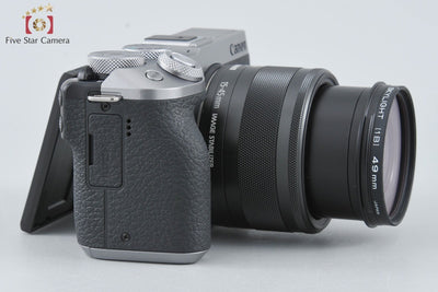 [Used] Canon EOS M6 Mark II Silver + EF-M 15-45mm f/3.5-6.3 IS STM, Low Shutter Count