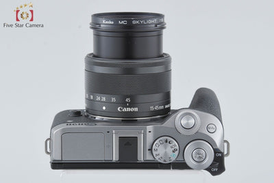 [Used] Canon EOS M6 Mark II Silver + EF-M 15-45mm f/3.5-6.3 IS STM, Low Shutter Count