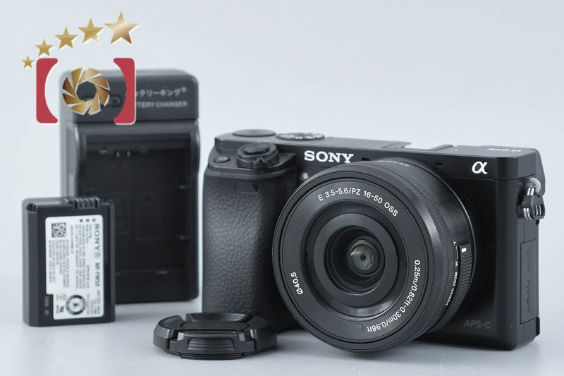 [Used] SONY Sony α6000 ILCE-6000 Black Power Zoom Lens Kit, Low Shutter Count, Multi-language Support