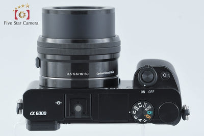 [Used] SONY Sony α6000 ILCE-6000 Black Power Zoom Lens Kit, Low Shutter Count, Multi-language Support