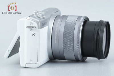 [Used] Canon EOS M200 EF-M 15-45 IS STM Lens Kit White, Low Shutter Count