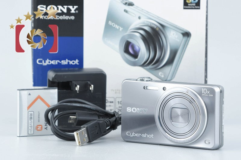 [Used] SONY Sony Cyber-shot DSC-WX100 Silver Compact Digital Camera with Original Box, Multi-Language Support