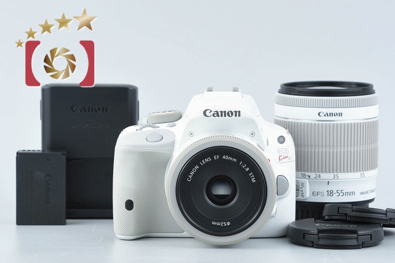 [Used] Canon EOS Kiss X7 Double Lens Kit White