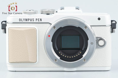 Used: OLYMPUS PEN Lite E-PL7 EZ Double Zoom Kit White, Low Shutter Count, Original Box Included