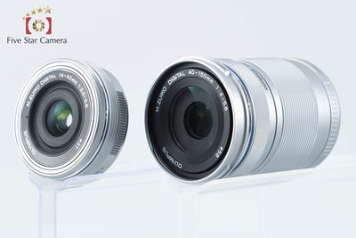Used: OLYMPUS PEN Lite E-PL7 EZ Double Zoom Kit White, Low Shutter Count, Original Box Included