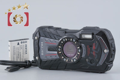 Used RICOH PENTAX WG-30 Black Waterproof Action Camera