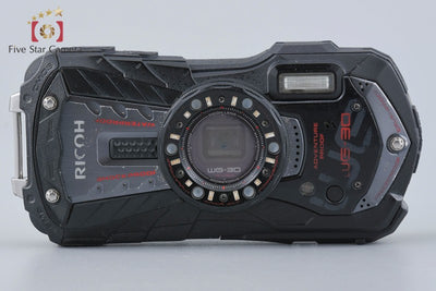 Used RICOH PENTAX WG-30 Black Waterproof Action Camera