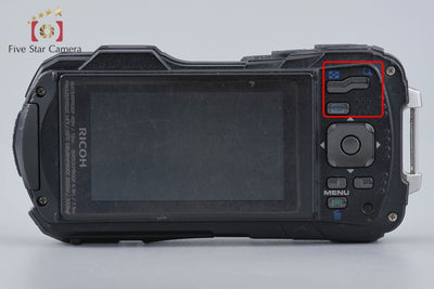 Used RICOH PENTAX WG-30 Black Waterproof Action Camera