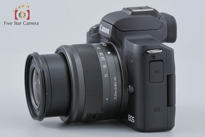 [Used] Canon EOS Kiss M EF-M 15-45 IS STM Lens Kit Black with Original Box