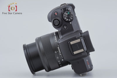 [Used] Canon EOS Kiss M EF-M 15-45 IS STM Lens Kit Black with Original Box
