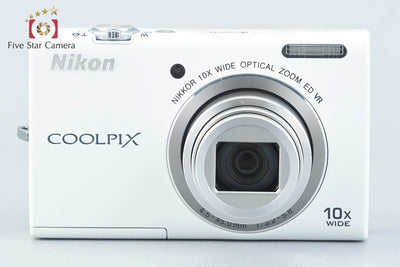 [Used] Nikon COOLPIX S6200 Natural White Compact Digital Camera with Original Box