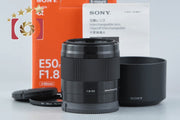 [Used] SONY Sony E 50mm f/1.8 OSS SEL50F18 Black with original box