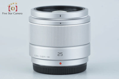 【中古】Panasonic パナソニック LUMIX G 25mm f/1.7 ASPH. H-H025 シルバー