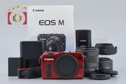 [Used] Canon EOS M Double Lens Kit Red