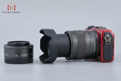 [Used] Canon EOS M Double Lens Kit Red
